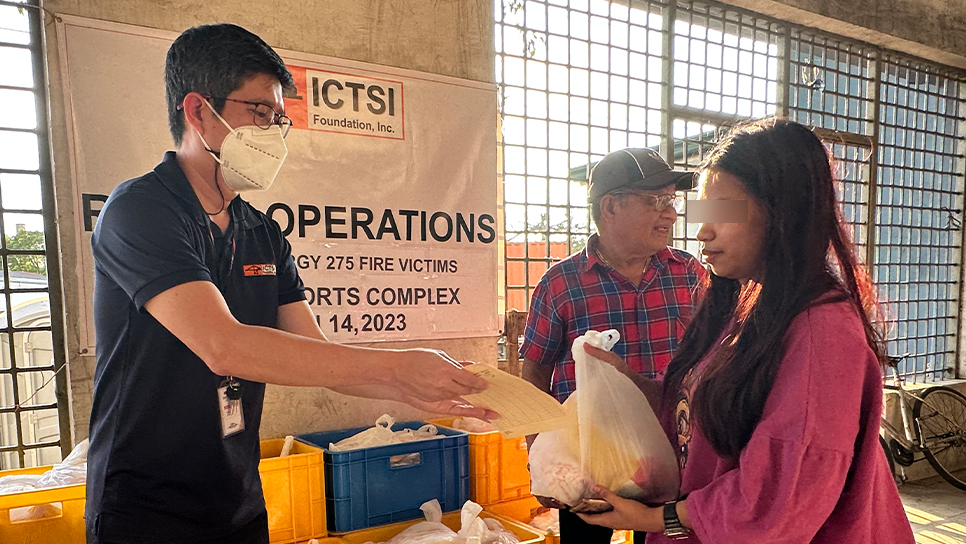 ICTSI Foundation aids Parola fire survivors ICTSI